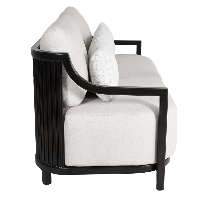 Samara Cushioned Sofa w/Three Accent Pillows