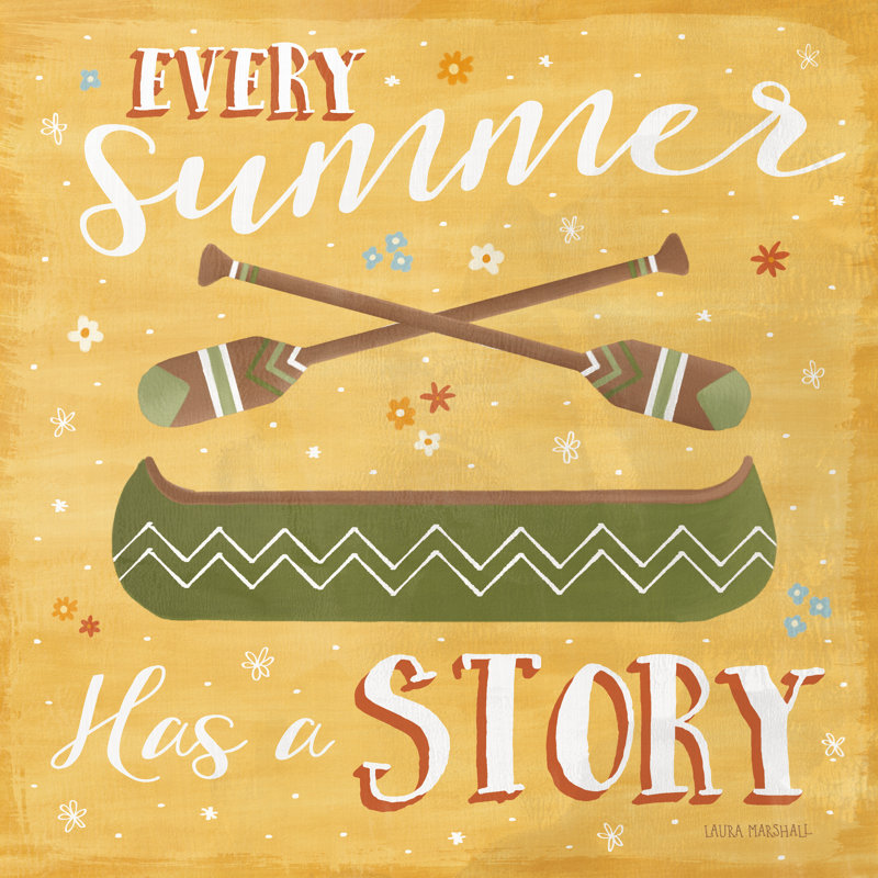Summer Sunshine VI by Laura Marshall - Wrapped Canvas Print, 91cm H x 91cm W x 3.8cm D