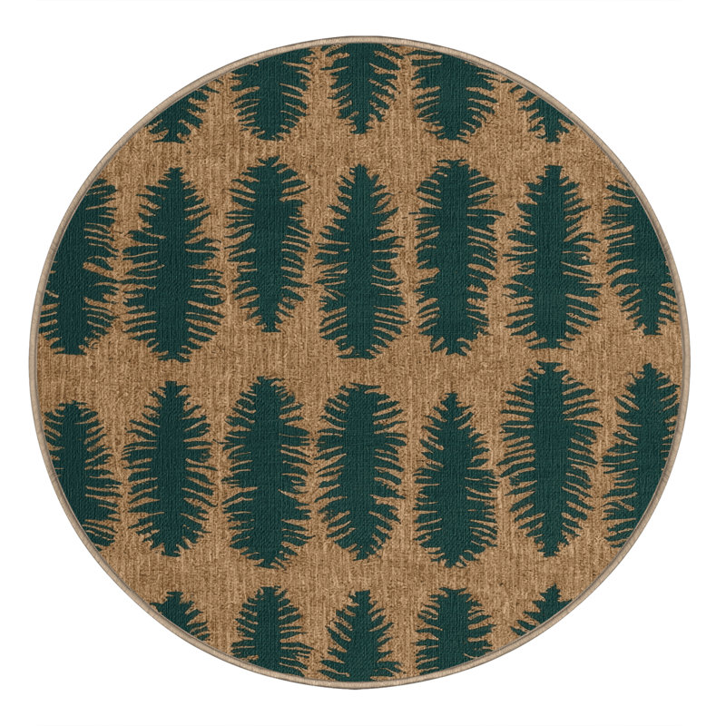  Tapis lavable Pine Trees Farm, Rond 4 pi