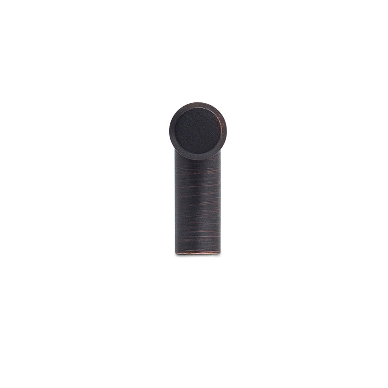 BIRDROCK ACCUEIL Poignée simple en T arrondie et moderne | Bronze huilé | Paquet de 25 | Poignée de tiroir 3,75 po