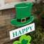 42"H Lighted St. Patrick's Wooden Shamrocks Porch Decor