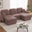 Canapé modulaire surdimensionné en U 105 po Chenille-46273274