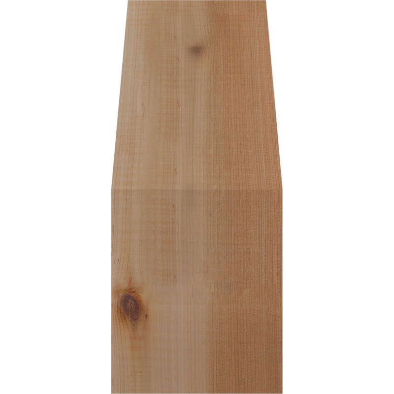 Attelle pour genou lisse l 5 5 po x P 6 po x H 14 po, cèdre rouge de l'Ouest, Cèdre rouge de l'Ouest, Lisse