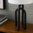 23" Matte Black Metal Interlock Modern Table Lamp-1216074211