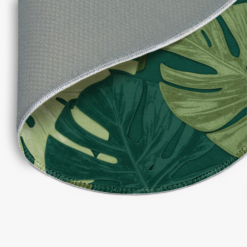 Tapis vert d'intérieur et d'extérieur Botanical, Rond 5 pi