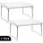 Sorbus 2 Tier Foldable and Stackable Storage Shelf Organizer Stand and Rack