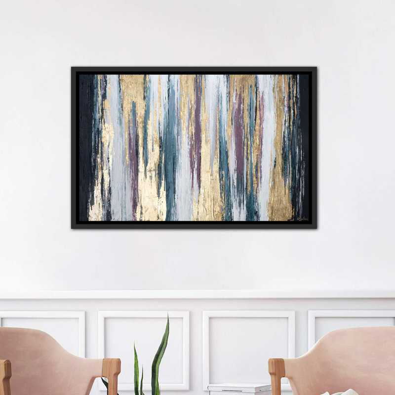 « walk of fierté » par nikki chauhan-print, H 26 po x l 40 po x P 1,5 po, Toile avec cadre noir
