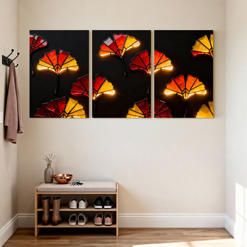 Ensemble de 3 reproductions de peinture à l'huile sur toile tendue, H 30 po x l 60 po
