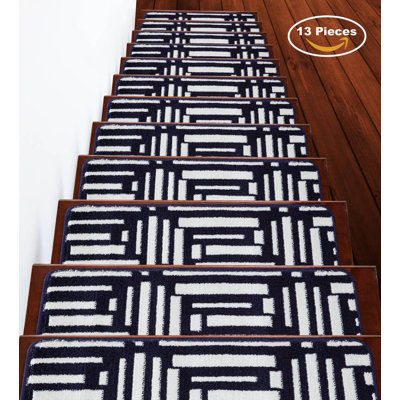 Tapis d'escalier 9 x 28 po antidérapants (ensemble de 13)