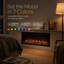 Rebrilliant Black Electric Fireplace Insert-1790210990