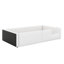 Twin Upholstered Platform Bed Frame With Guardrail & Built-In Charging Station