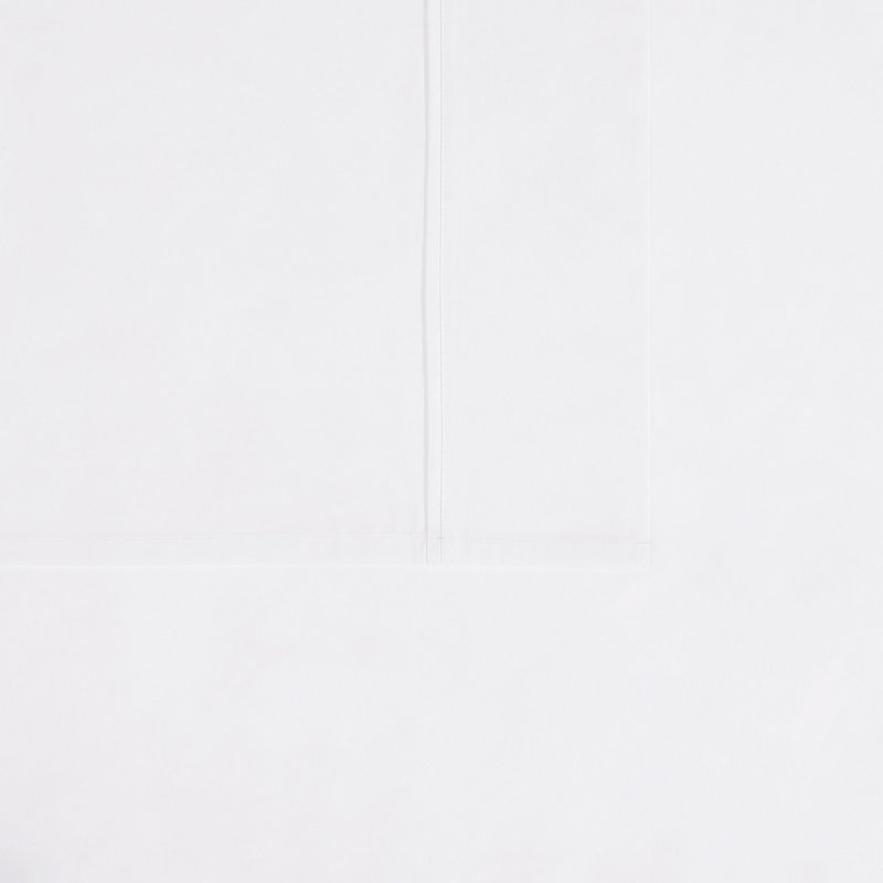White Twin XL Organic Cotton Percale Sheet Set