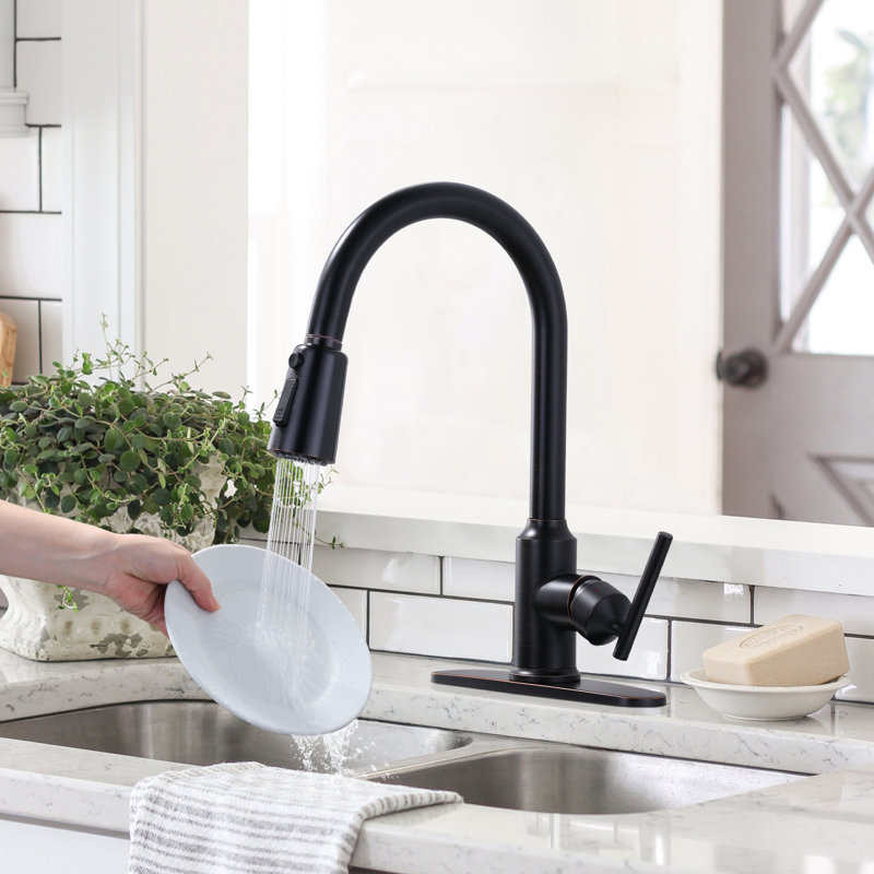 Pull Down Kitchen Faucet, Oil Rubbed Bronze
