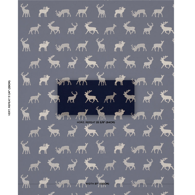 Caribou Embroidery Fabric