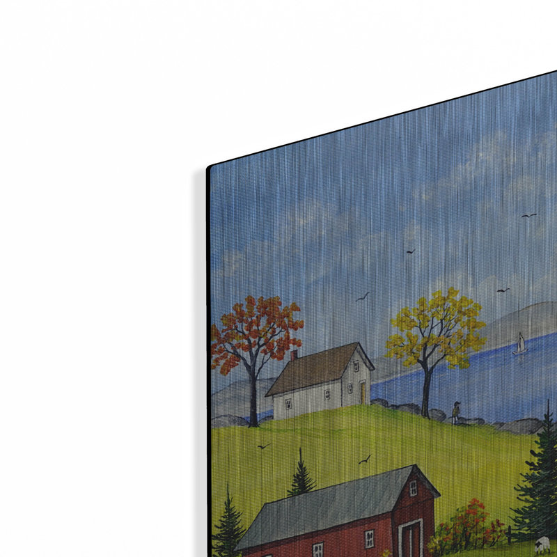 «Bucolique Autumn» par Sharon Mark, art mural en métal, H 24 po x l 36 po