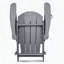 Chaise Adirondack pliante en HDPE pour foyer et patio
