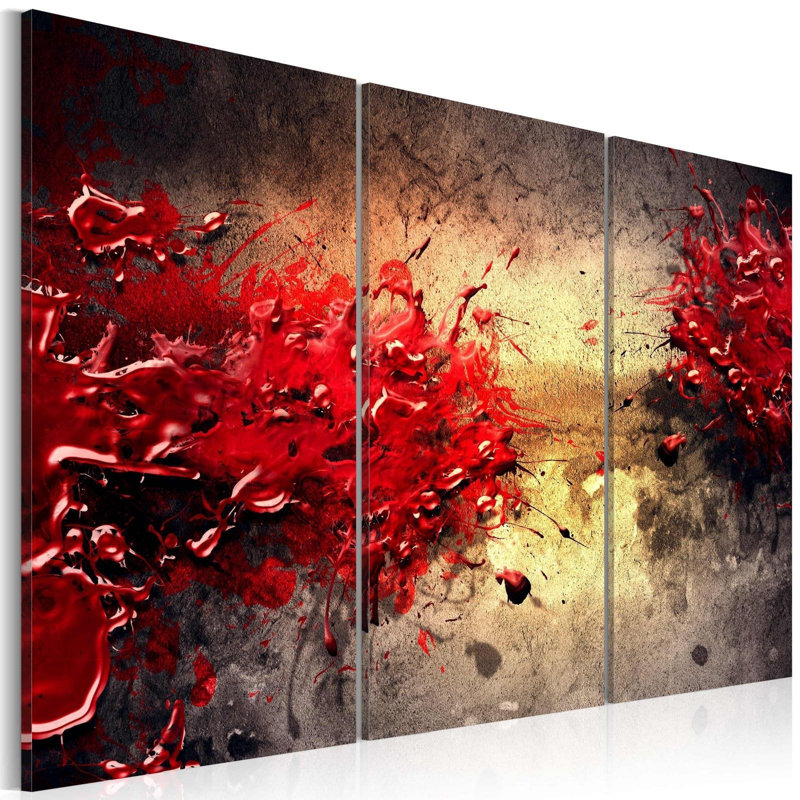 Impression sur toile - Red Splash, H 16 po x l 24 po