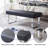 Cialan Faux Leather Upholstered Bench with Stainless Steel Frame-1685222767-1689387074