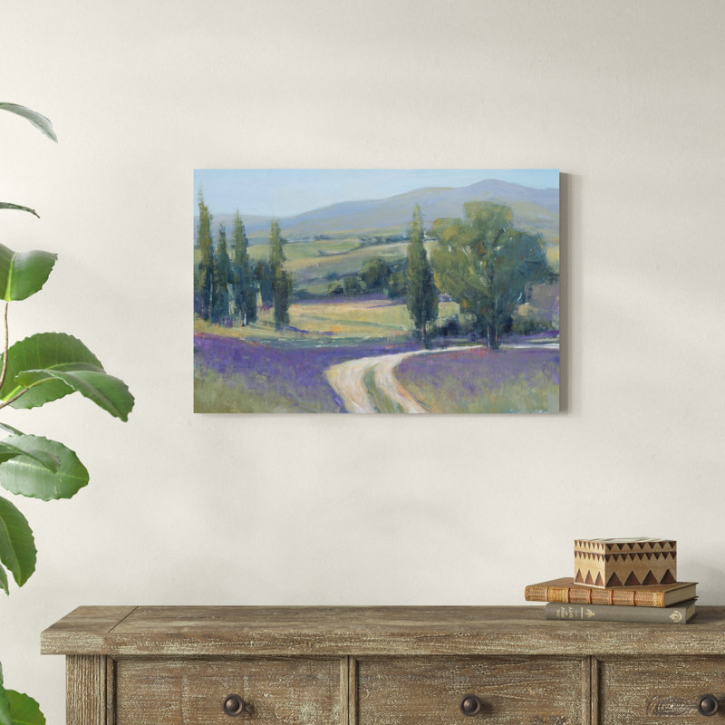 «Lavender Meadow II» par Timothy O 'Toole - peinture sur toile tendue, H 20 po x l 30 po