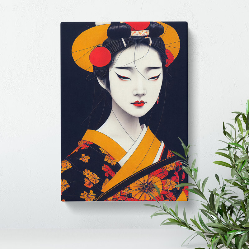 Modern Geisha No.4 - Wrapped Canvas, 76cm H x 50cm W x 3cm D