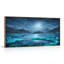 Ensemble de 1 tableau sur toile représentant un ciel nocturne-129071150-129071149