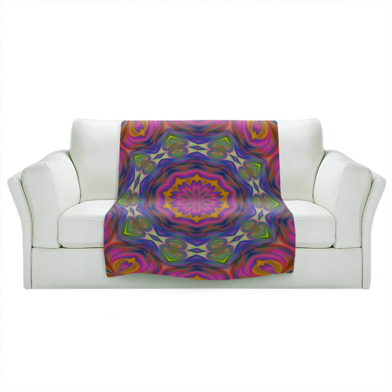 Hand Woven Throw Blanket, 68" x 80"