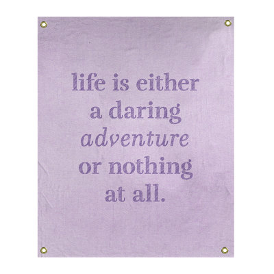Tapisserie en polyester "life quote" adventure