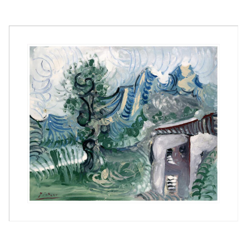 Landscape by Pablo Picasso -Framed Giclee Print, 23.5" H x 27.21" W