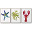 Homard, impression sur toile 3 pièces-91887568-91887564