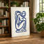 Seated Form in Lines Minimalist 1 Piece Wrapped Canvas Wall Art-932984795-932984803