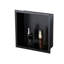 Niche de douche encastrée en acier inoxydable noir mat-1840968230