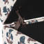Repose-pieds capitonné moyen avec motif floral bleu-137137110