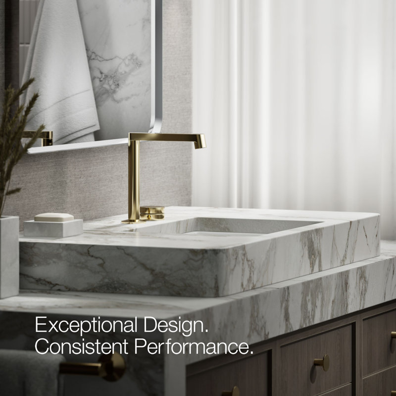 Components Bathroom Sink Rocker Handle, Gold