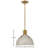 Clendon 1-Light Dimmable Metal Dome Pendant-74008650-74025259-74025260