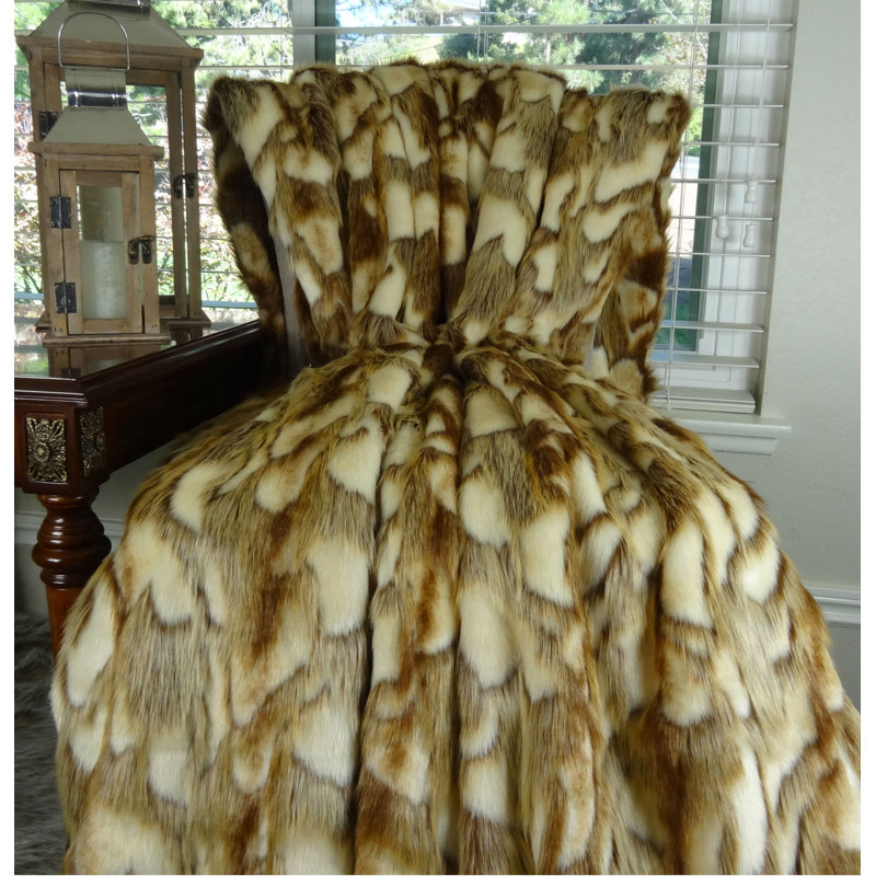 Knitted Throw Blanket, 108" L x 90" W