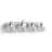 Besima 4-Light Hammered Glass Dimmable Vanity Light-781668503