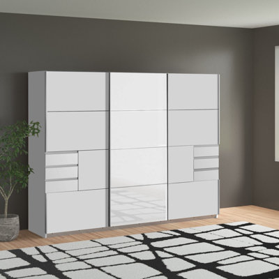 Wyler 3 Door Manufactured Wood Wardrobe