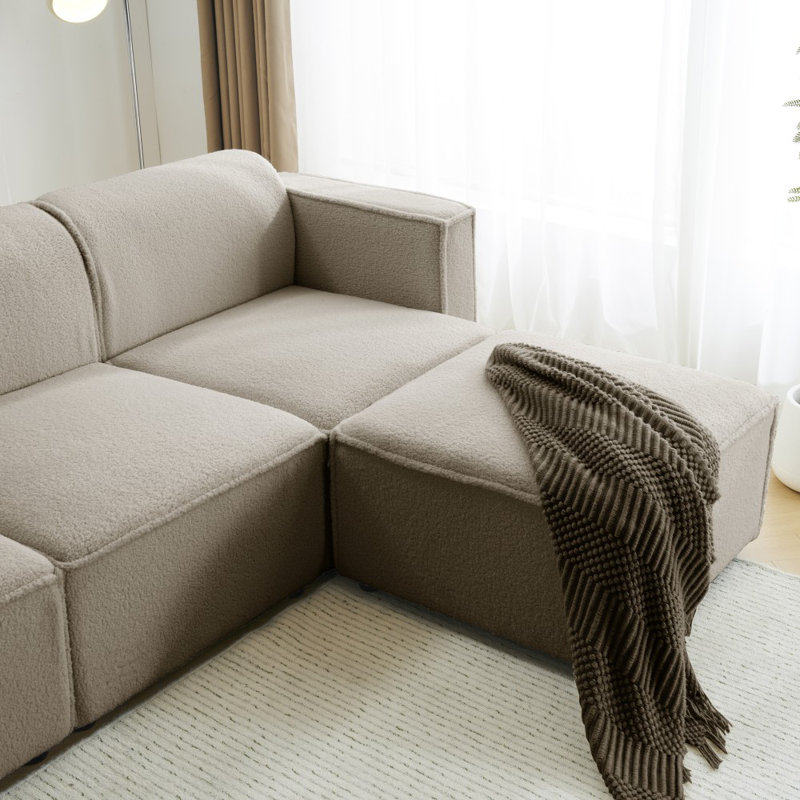 Ahmiah 4 Seater Sofa, Taupe