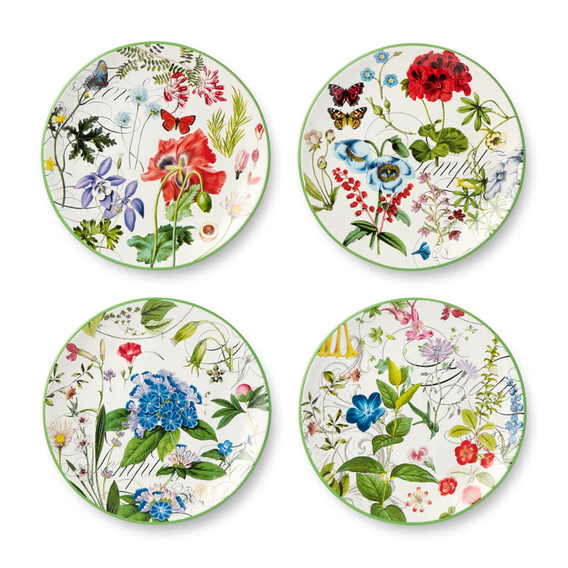 Ensemble de 4 assiettes à salade à effet de serre 9 po