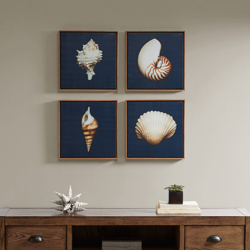 4-Piece Framed Canvas Wall Art Set