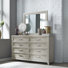 Commode 8 tiroirs et miroir Belmar