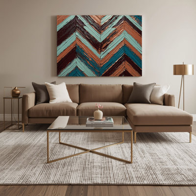 Art mural sur toile noir Southwestern