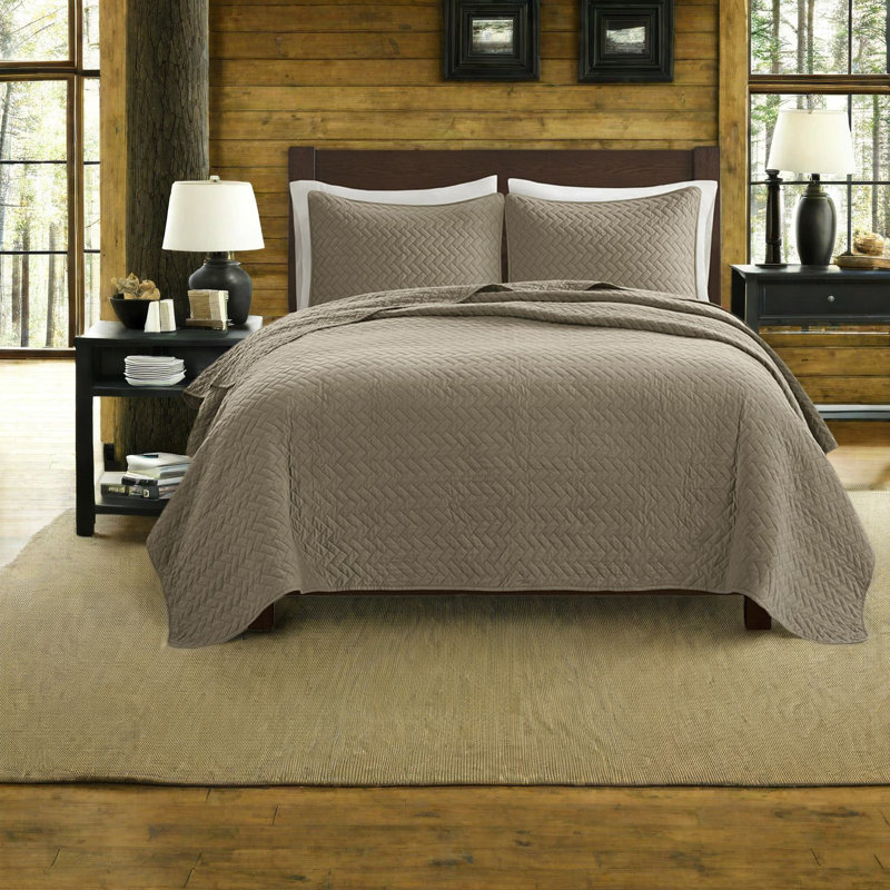 Ensembles de literie surdimensionnés luxueux, motif à chevrons, matériau en coton, parfait pour le confort de la maison