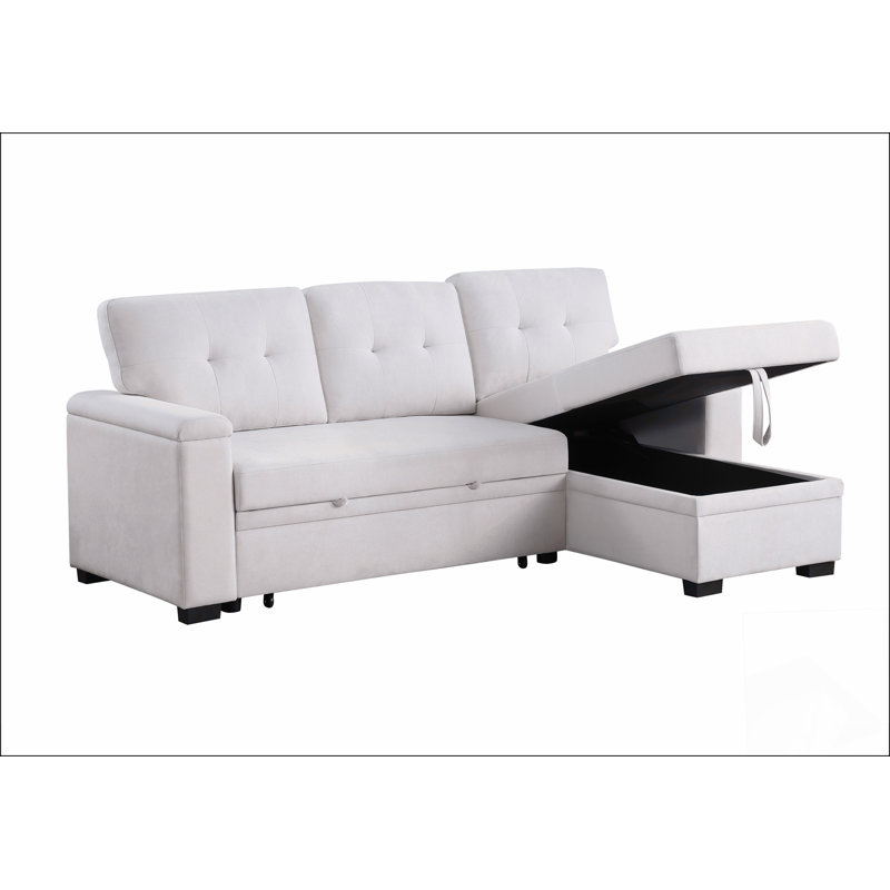Tissu avec canapé à accoudoirs carrés, Beige
