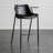 Modern And Simple Saddle Leather Backrest Bar Stools