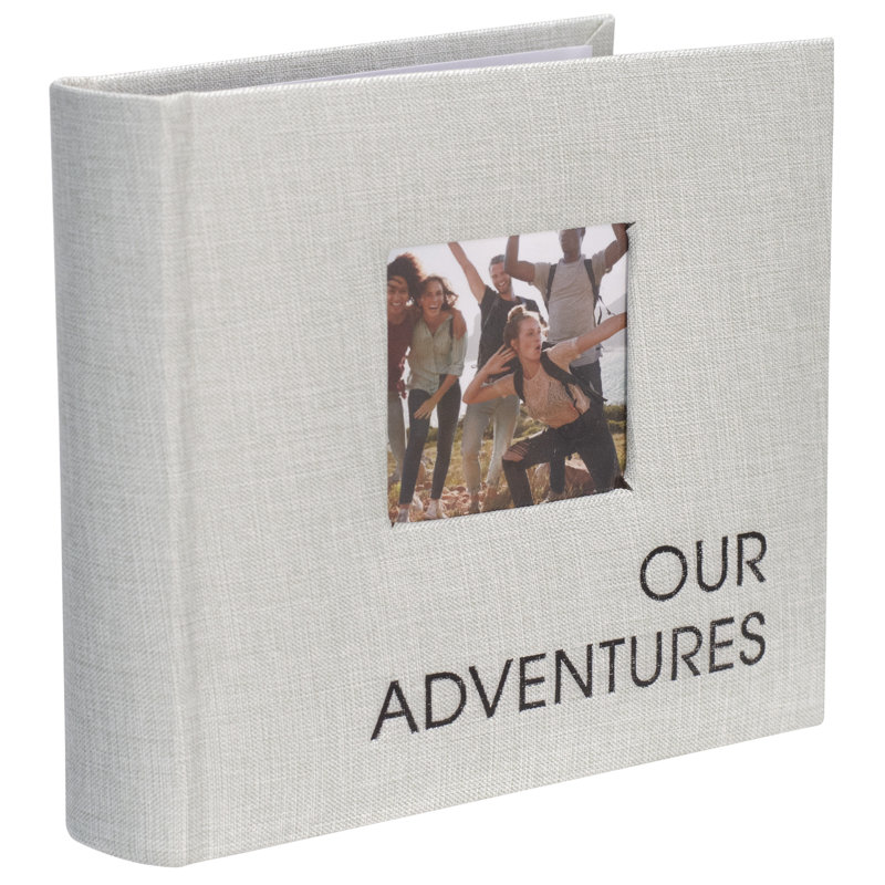 Album en tissu gris aventure