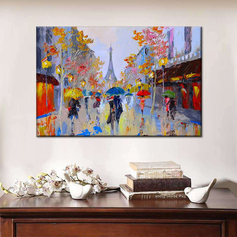 Impression sur toile Abstract Impressionism, H 26 po x l 39 po x P 1,25 po