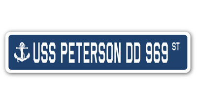 Peterson Dd 969 Street Sign Heavy Duty Plastic 4" X 18"