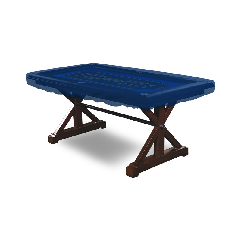 Housse de table de poker polyvalente pour l'intérieur et l'extérieur, Bleu, L 48 po x l 100 po