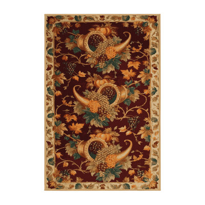 Tapis brun français lavable à la machine